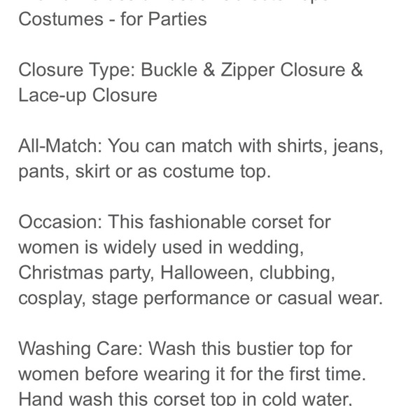 Women’s Gothic Corset - Picture 9 of 10